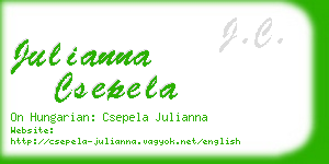 julianna csepela business card